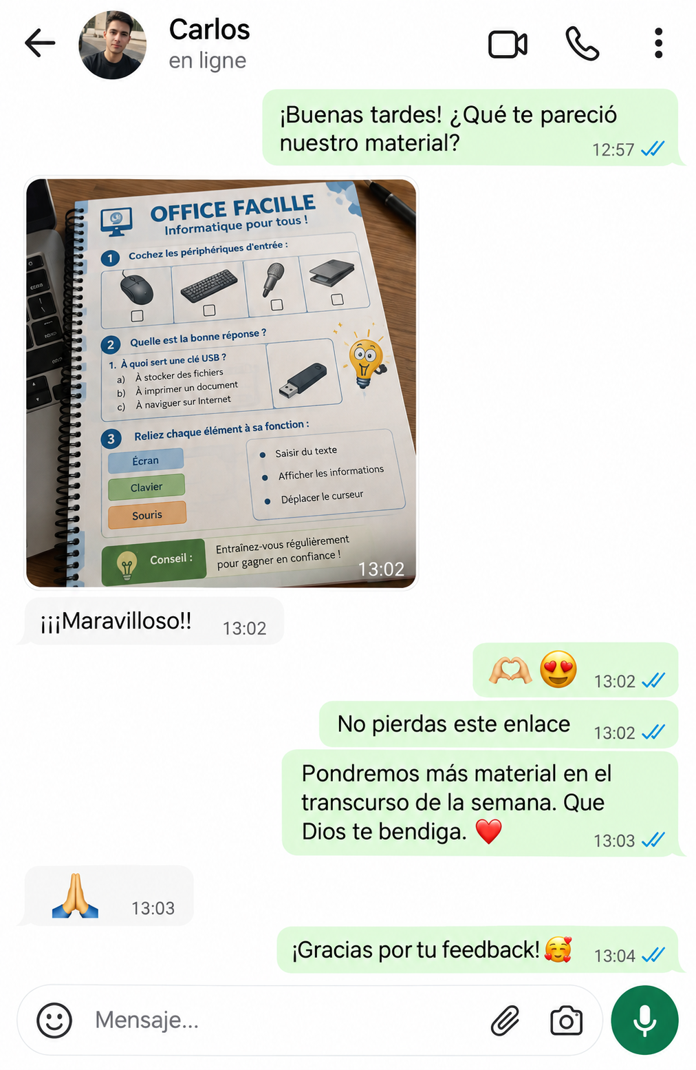 Retour de Carlos sur Office Fácil